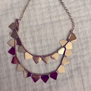 Gold triangle necklace